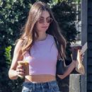Alison Brie – Displaying her midriff while on a coffee run in Los Feliz - 454 x 681