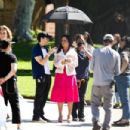Lacey Chabert – Filming ‘Mean Girls’ themed Pepsi commercial in Los Angeles