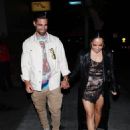 Becky G – with her boyfriend Sebastian Lletget at Delilah in West Hollywood - 454 x 667