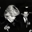 Princess Diana attends to London's Festival Hall for the Remembrance Service - 12 November 1983