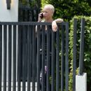 Amber Rose – Seen on the phone in Los Angeles