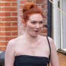 Eleanor Tomlinson – filming remake of ‘One Day’ in London - 454 x 612