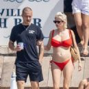 Caroline Vreeland &#8211; In a red bikini in Positano