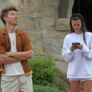 Nina Dobrev – Take their dog for a walk in Santa Barbara - 454 x 321