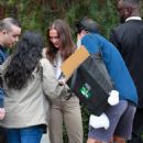 Alicia Vikander &#8211; With fans outside the San Vicente Bungalows