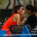 Eva Longoria – Seen on the terrace of the Martinez Hotel during 2022 Cannes Film Festival - 454 x 302