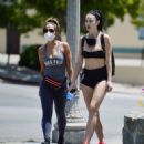 Jayde Nicole in Shorts and Sports Bra – Out for a hike in the Hollywood  Hills - FamousFix.com post