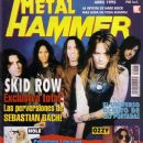 Dave 'The Snake' Sabo, Rachel Bolan, Scotti Hill, Rob Affuso, Sebastian Bach - Metal&Hammer Magazine Cover [Spain] (April 1995)