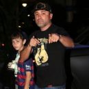 Oscar De La Hoya attend the Los Angeles Lakers to see  Kobe Bryant's Last Game as a LA Laker which they played Utah Jazz NBA basketball game at the Staples Center in Los Angeles, California on April 16, 2016 - 412 x 600