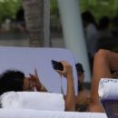 Draya Michele – In bikini on the beach in Cancun - 454 x 246