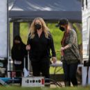 Christina Applegate – With Linda Cardellini filming new season of ‘Dead to Me’ in los Angeles - 454 x 500