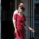 Keira Knightley and Adam Levine on Set