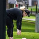 Rebel Wilson – Workout in a Sydney park
