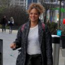 Angela Griffin – Seen leaving the tv studios in Manchester - 454 x 891