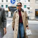 Bruna Marquezine – In Milan during Fashion Week sporting a Bottega Veneta coat and bag - 454 x 687