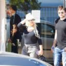 Christina Aguilera – With Matthew Rutler shopping candids in France - 454 x 303