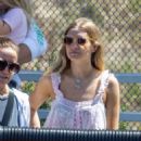 Ashlee Simpson – With husband Evan Ross attend their daughter’s football game in Los Angeles