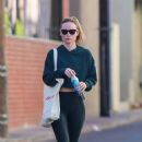 Olivia Wilde – In black leggings stepping out in Los Angeles