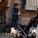 Julianna Margulies – Enjoys a stroll with her pooch in New York - 454 x 419