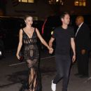 Miranda Kerr – Heads to Bemelmans Bar for a 2022 Met Gala after party in New York - 454 x 552