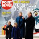 Prince Albert II and Charlene Wittstock - Point de Vue Magazine Cover [France] (21 December 2022)