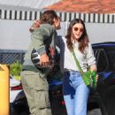 Lucy Hale – Hugging a friend after a lunch date in Los Angeles
