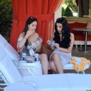 Iva Kovacevic and Nadja Colakovic – Pictured at their luxury pool in Las Vegas - 454 x 605