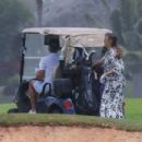 Jessica Alba – With Cash Warren playing golf in Hawaii