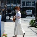 Rose Leslie – Heads out for coffee in New York