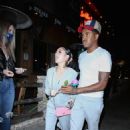 Danielle Bregoli with her boyfriend at Saddle Ranch in West Hollywood