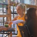 Megan McKenna – Wears yellow dress at Urth Caffe in Los Angeles - 454 x 303