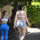 Jayde Nicole in Shorts and Sports Bra – hiking with some girlfriends in the Hollywood Hills - 454 x 580