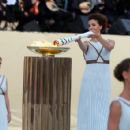 Katerina Lehou- Official Handover of the Olympic flame 2016 - 454 x 425