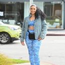 Jordin Sparks – Leaving a workout class in Los Angeles - 454 x 594