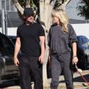 Malin Akerman – Seen with her husband Jack Donnelly near their home in Los Angeles - 454 x 636