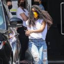 Kelly Rowland – Shops for new bling with her baby boy in Beverly Hills