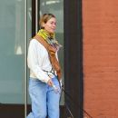 Sarah Paulson – Stepping out with her dogs in New York