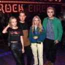 Anais with Maddi Waterhouse, Rafferty Law and Gabriel-Kane Day-Lewis at the Tommy Hilfiger show