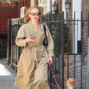 Sailor Brinkley-Cook – On a walk with her dog in New York - 454 x 682