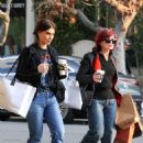 Sharon Osbourne – With Aimee Osbourne shopping on trendy Melrose Pl. in LA - 454 x 681