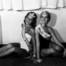 Beatrice Faccioli Miss Italia 1957 right and Milena Zini Miss