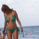 Annemarie Carpendale in Green Bikini at the beach in Miami - 454 x 760