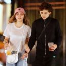 Lily-Rose Melody Depp and Timothée Chalamet
