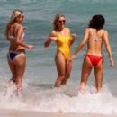 Danielle Peazer in Bikini on the beach in Miami - 454 x 303