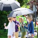 Jessica Chastain – With Anne Hathaway filming ‘Mothers Instinct’ in New Jersey