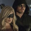 Stephen Amell and Caity Lotz