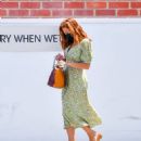 Eva Mendes – In a floral dress as she steps out in Beverly Hills - 454 x 532