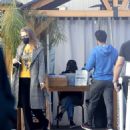 Emily V. Gordon – With Kumail Nanjiani seen by a COVID-19 testing site in Los Angeles - 454 x 532