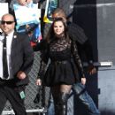 Selena Gomez – In a knee long boots as she arrived to Jimmy Kimmel Live in Los Angeles - 454 x 625
