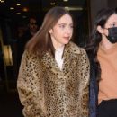 Zoe Kazan – In a leopard coat while promoting her new movie ‘She Said’ in New York - 454 x 682